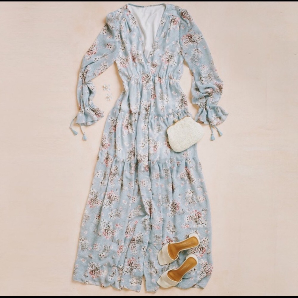 AAKAA Floral Maxi Dress